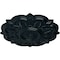 Ekena Millwork Deria Ceiling Medallion (Fits Canopies up to 6"), Hand-Painted Night Shade, 20 1/4"OD x 1 1/2"P CM20DRNSF - alternate 4